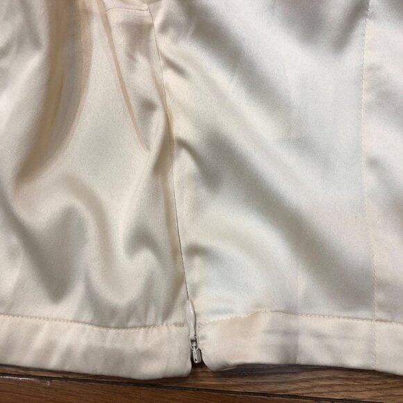 Anthropologie Ivory Short Sleeve Crop Top - Picture 3 of 9